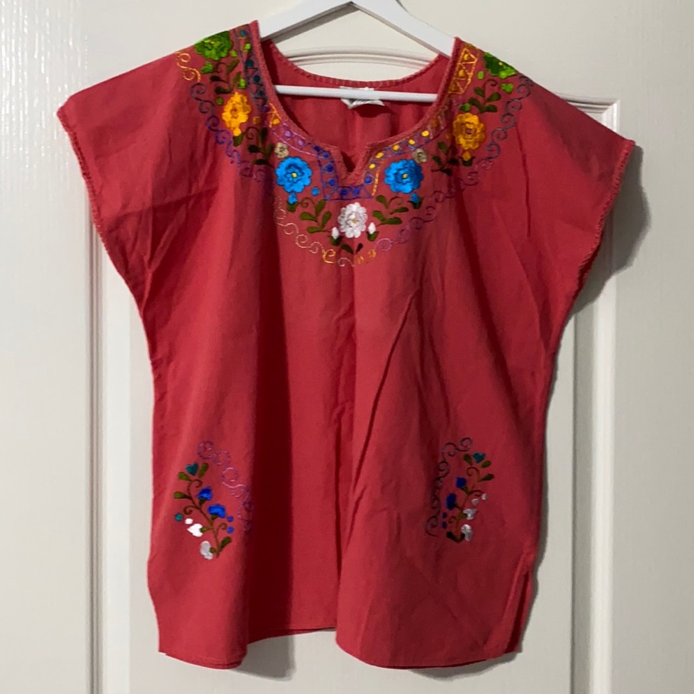 Authentic Hand Stitched Mexican Blouse